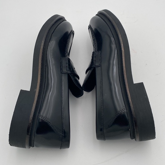 Zara Black Chunky penny Loafer shoe men 40 Y2K gothic retro casual event grandpa main image 15